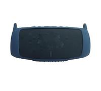 Funda de Silicona para el Altavoz Bluetooth para JBL Charge 5, Bolsa Protectora de Transporte con Correa para el Hombro y Mosquetón para la Funda Charge 5 (Dark Blue)