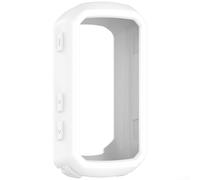 Funda de silicona para Garmin Edge 850 y Edge 550 - Piel protectora anticaídas, ajuste flexible y ligero con botón completo y acceso al puerto, cubierta GPS para ciclismo (blanco)