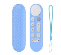 Funda de silicona para Google TV Streamer 4K, funda protectora de control remoto 2024, carcasa suave antideslizante paquete de accesorios (azul por la noche)