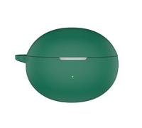 Funda de Silicona para Huawei Freebuds 6i, Auriculares Inalámbricos Funda Protectora Suave Cubierta Antigolpes con Gancho (Verde Oscuro)