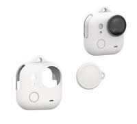 Funda de silicona para Insta360 Go Ultra, funda protectora suave con tapa de lente, cubierta de piel, carcasa anticaídas, a prueba de polvo, funda de protección corporal para accesorios de cámara GO