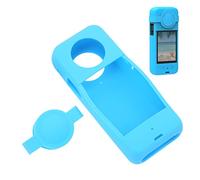 Funda de Silicona para Insta360 X3, Funda Protectora a Prueba de Arañazos, Funda Protectora para Cámara de Acción Panorámica, Accesorios (Azul)