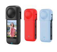 Funda de Silicona para Insta360 X4,Funda Protectora con Tapa de Objetivo para Insta360 X4 cámara Deportiva (Black)