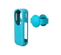 Funda de Silicona para Insta360 x5, Funda Protectora con Tapa de Objetivo, Kit de Accesorios para cámara (Azul)