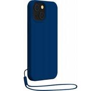 Funda de silicona para iPhone 14 Plus con correa para muñeca a juego