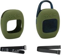 Funda de silicona para JBL CLIP 5, cómoda, portátil, resistente a los arañazos, impermeable, resistente a caídas, color verde