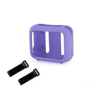 Funda de silicona para JBL For Go 4, diseño compacto a prueba de golpes para una mayor protección durante aventuras al aire libre (morado)