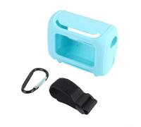 Funda de silicona para JBL Go 5, armadura resistente que absorbe los golpes, piel protectora impermeable para altavoz, mango de fácil agarre, naranja (azul sk)