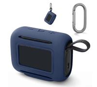 Funda de silicona para JBL GO 5, cubierta suave, anticaídas, antideslizante, accesorios de altavoz (azul oscuro)
