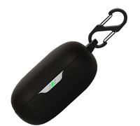Funda de silicona para JBL JBL Wave Flex, funda protectora a prueba de golpes y funda protectora de piel para JBL JBL Wave Flex con llavero (negro)