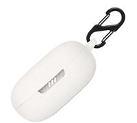 Funda de silicona para JBL Live Flex, funda protectora a prueba de golpes y funda protectora de piel para JBL Live Flex con llavero (blanco)