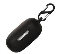 Funda de silicona para JBL Live Flex, funda protectora a prueba de golpes y funda protectora de piel para JBL Live Flex con llavero (negro)