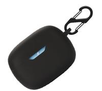 Funda de silicona para JBL Wave Beam, funda protectora a prueba de golpes y funda protectora de piel para JBL Wave Beam con llavero (negro)