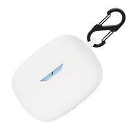Funda de silicona para JBL Wave Beam, funda protectora a prueba de golpes y funda protectora de piel para JBL Wave Beam con llavero (blanco)