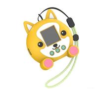 Funda de silicona para juguete digital interactivo Punirunes, funda protectora con tacto suave, carcasa amarilla a prueba de golpes con cordón, ajuste preciso 9,3 x 8,1 x 6 cm