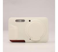 Funda de Silicona para Kodak Pixpro FZ55, Estuche Protector para suave a Medida, Antiarañazos y para polvo, para acceso Total, Color Negro(White)