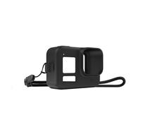 Funda de silicona para la cámara Gopro Hero8 protector carcasa cubierta con cuerda antideslizante accesorio para GoPro 8