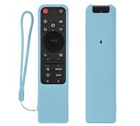 Funda de Silicona para LG MR25GA Magic Remote, Cubierta Protectora para LG 2025 OLED Smart TV C5 B5 G5 M5 Series Control Remoto Duradera - Azul, Brilla en la Oscuridad