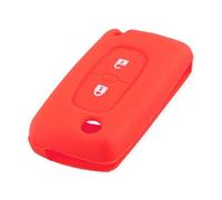 Funda De Silicona para Llave De 2/3 Botones para Citroen C2 C3 C4 C6 para Peugeot 107 207 307 308 406 407 408 607(2 Buttons Red)