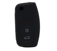 Funda de silicona para llave de coche para Ford Fiesta, EcoSport, Galaxy, S-Max, Falcon, para modelos territoriales, antiarañazos, resistente al calor, carcasa protectora en color negro
