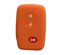 Funda de silicona para llave de coche para T-oyota Avensis Venza Cruiser Prado 150 Prius Crown para S-ubaru Forester XV, color naranja