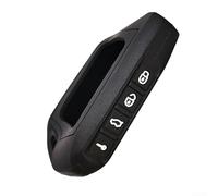 Funda de silicona para llave de coche, protección duradera contra arañazos y grietas, acabado brillante, compatible con sistema de alarma de versión bidireccional