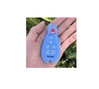 Funda De Silicona para Llave del Coche De 7 Botones para Chrysler para Grand para Voyager para Town para Country(Blue)