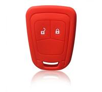 Funda de silicona para llave V-auxhall para O-PEL Astra J H 2 botones, funda protectora para llave de coche, color rojo