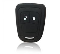 Funda de silicona para llave V-auxhall para O-PEL Astra J H 2 botones, funda protectora para llave de coche, color negro