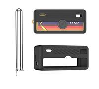 Funda de silicona para llavero Kodak Charmera para cámara digital, funda protectora suave con cordón, funda suave a prueba de golpes y antideslizante, protección completa para Kodak Charmera, Black
