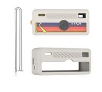 Funda de silicona para llavero Kodak Charmera para cámara digital, funda protectora suave con cordón, funda suave a prueba de golpes y antideslizante, protección completa para Kodak Charmera, Gray