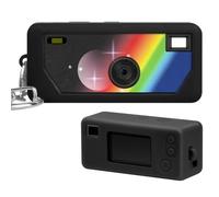 Funda de silicona para llavero Kodak CHARMERA (versión de caja ciega/caja individual), recortes precisos y protección contra arañazos, cámara no incluida (negro)