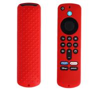 Funda de silicona para mando a distancia 2025 Amazon Fire TV Stick 4K /Fire TV Stick HD, funda protectora para Smart TV mando a distancia (rojo no brillo)