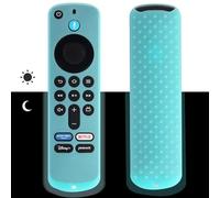 Funda de silicona para mando a distancia 2025 Amazon Fire TV Stick 4K /Fire TV Stick HD, funda protectora para Smart TV mando a distancia (Blue Glow)