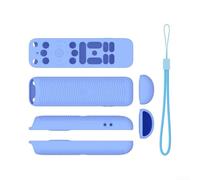 Funda de silicona para mando a distancia 4K Plus Pro TV con polvo y resistencia a los impactos, agarre mejorado y diseño de ajuste cómodo (azul)