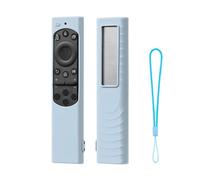 Funda de silicona para mando a distancia compatible con Samsung BN59-01480D/1432A/1455A/1385A, antideslizante, a prueba de golpes, funda protectora de silicona con cordón (azul luminoso)