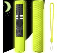 Funda de silicona para mando a distancia de TV para Xiaomi XMRM-ML, funda protectora para control remoto con cordón antipérdida (verde luminoso)