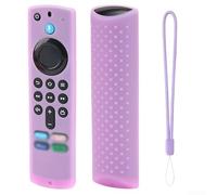 Funda de silicona para mando a distancia de voz ALEXA 3ed Gen Funda protectora de silicona para TV 4K HD Funda de silicona para Alexa Voice Remote 3ed Gen (Luminous Purple)