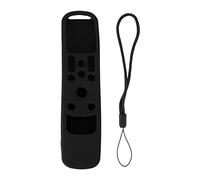 Funda de Silicona para Mando a Distancia, Funda Protectora a Prueba de Golpes para Mando a Distancia de TV MR21GA MR 21GC, Suave, Duradera, Agradable a la Piel, Lavable con cordón (Conjunto Negro)