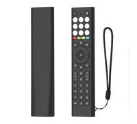 Funda de silicona para mando a distancia Hisense ERF2K38H EN2C36H - Funda protectora antideslizante a prueba de golpes con cordón (negro)