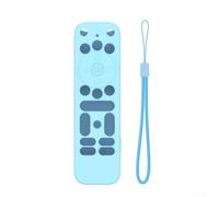 Funda de silicona para mando a distancia para 4K Plus Pro, funda antideslizante que brilla en la oscuridad, con cordón, funda a prueba de golpes, color rojo (celeste)