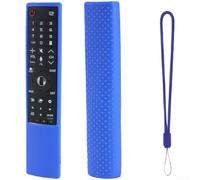 Funda de silicona para mando a distancia para LG AN-MR700, a prueba de golpes, con cordón, agarre antideslizante, funda de protección que brilla en la oscuridad, 22,5 cm (azul)