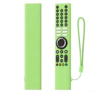 Funda de silicona para mando a distancia para Xiaomi Mi Box S XMRM-P3, piel suave, absorbe los golpes, botón completo para acceso, azul y verde (verde luminoso)
