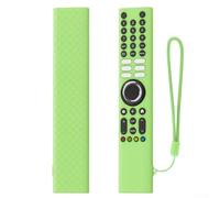 Funda de silicona para mando a distancia para Xiaomi XMRM-P3, a prueba de golpes, funda antideslizante, protector de piel suave para TV Box 14 x 4 cm (verde luminoso)