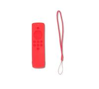 Funda de Silicona para Mando a Distancia, Suave y Duradera, con Protector Antideslizante y Recortes Precisos, Lavable y Ligera, Compatible con Fire TV Stick Lite, Transparente (Set Rojo)