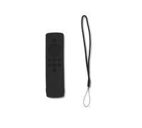 Funda de Silicona para Mando a Distancia, Suave y Duradera, con Protector Antideslizante y Recortes Precisos, Lavable y Ligera, Compatible con Fire TV Stick Lite, Transparente (Negro)