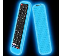 Funda de Silicona para Mando Hisense EN2X27HS EN2BI27H EN2BO27H EN2A27 Control Antideslizante Carcasa de Protector Compatible con Mando Smart TV Hisense (Glow Blue)