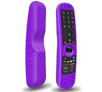Funda de Silicona para Mando LG Magic MR21GA MR22GA MR23GA MR24GA Antideslizante Funda Protector Compatible con Mando TV LG Magic Control 2021-2024 (Morado)
