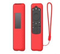 Funda de Silicona para Mando para samsung BN59-01432A/BN59-01480L Antideslizante Protección Completa contra Golpes y para polvo para casa con Mascotas 15x4.2cm(Red)