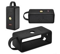Funda de silicona para Marshall para Emberton III, funda protectora portátil, carcasa suave a prueba de golpes para almacenamiento de viaje de altavoz (negro)